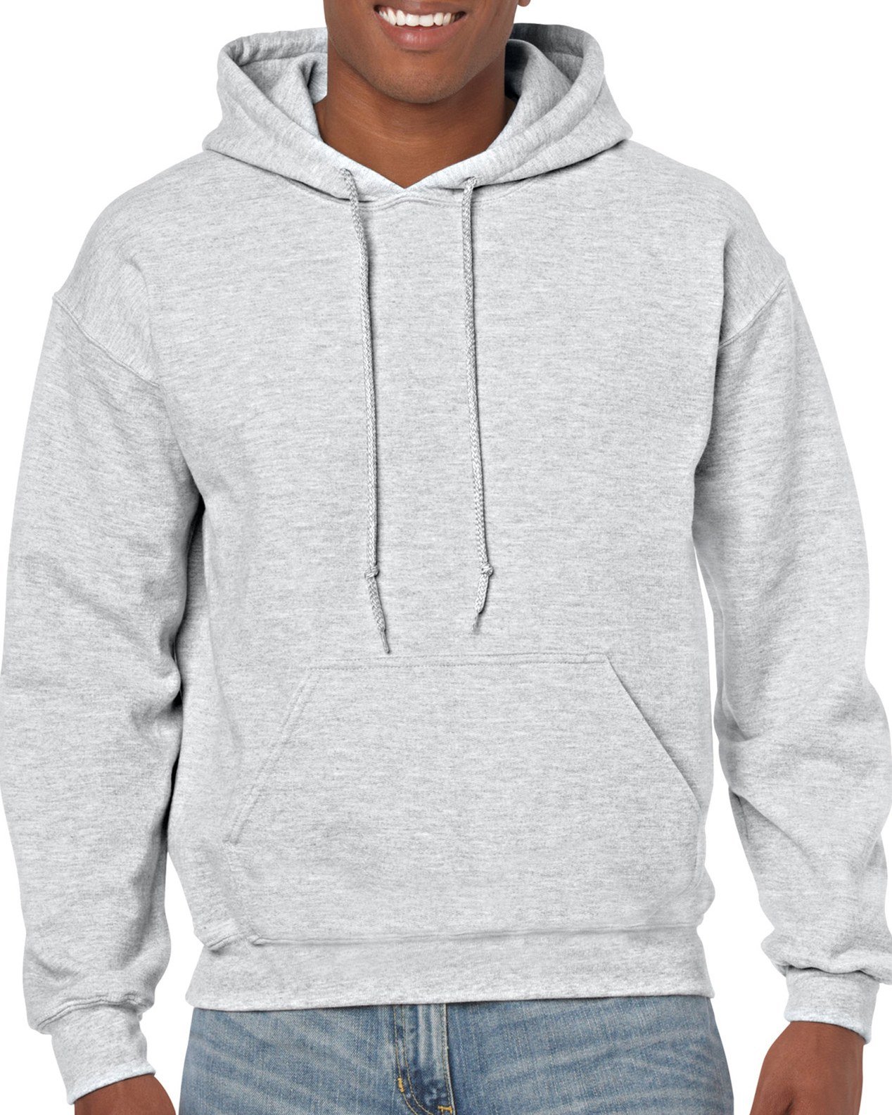 Gildan G18500 Heavy Blend Adult Unisex Hooded Sweatshirt, XL Ash - 2 Pack, Comfortable Pullover Hoodie for Casual Wear, Gym, and Outdoor Activities