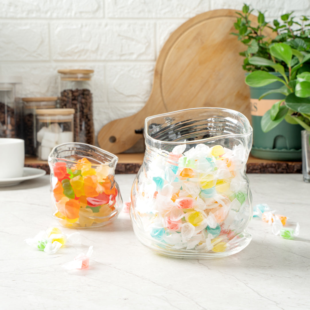 22 oz Round Clear Glass Unzipped Bag Bowl - 4.75