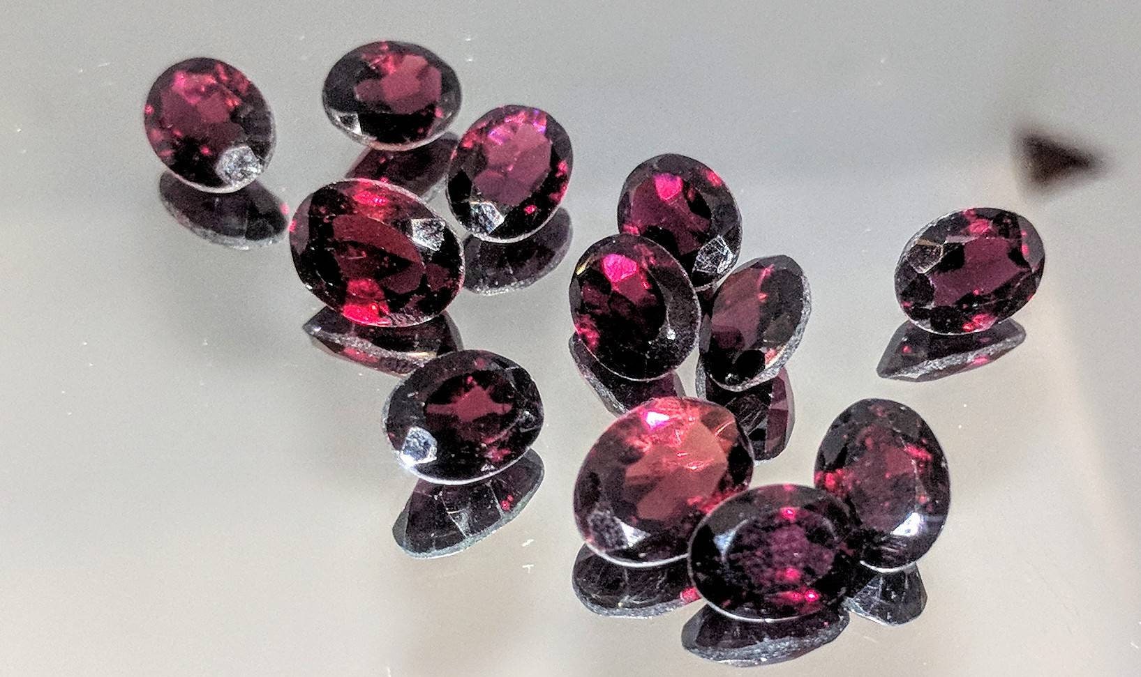 Wholesale Bulk Natural Genuine African Garnet 8x6mm & 9x7mm Oval Loose Stones - 10tcw January Birthstone for Jewelry Making, Engagement Rings & Healing Crystals
