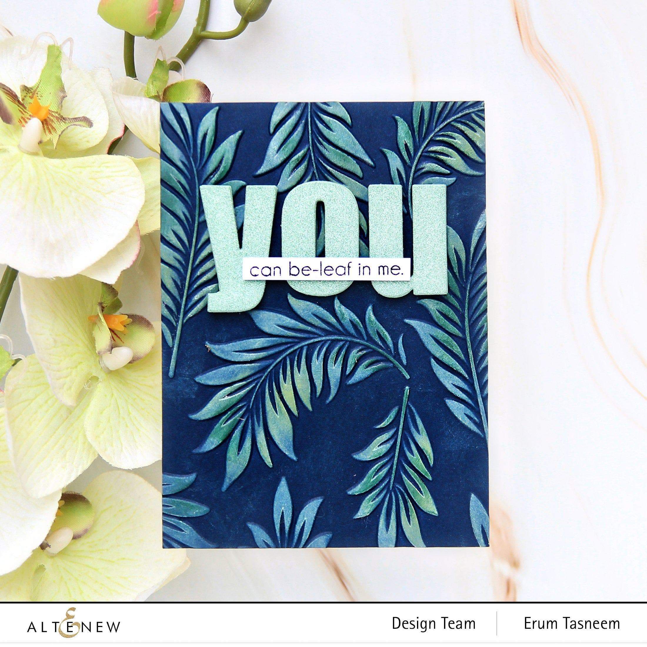 3D Embossing Folder for Floating Foliage - DIY Scrapbooking, Card Making & Paper Crafting Supplies for Stunning Greeting Cards and Invitations