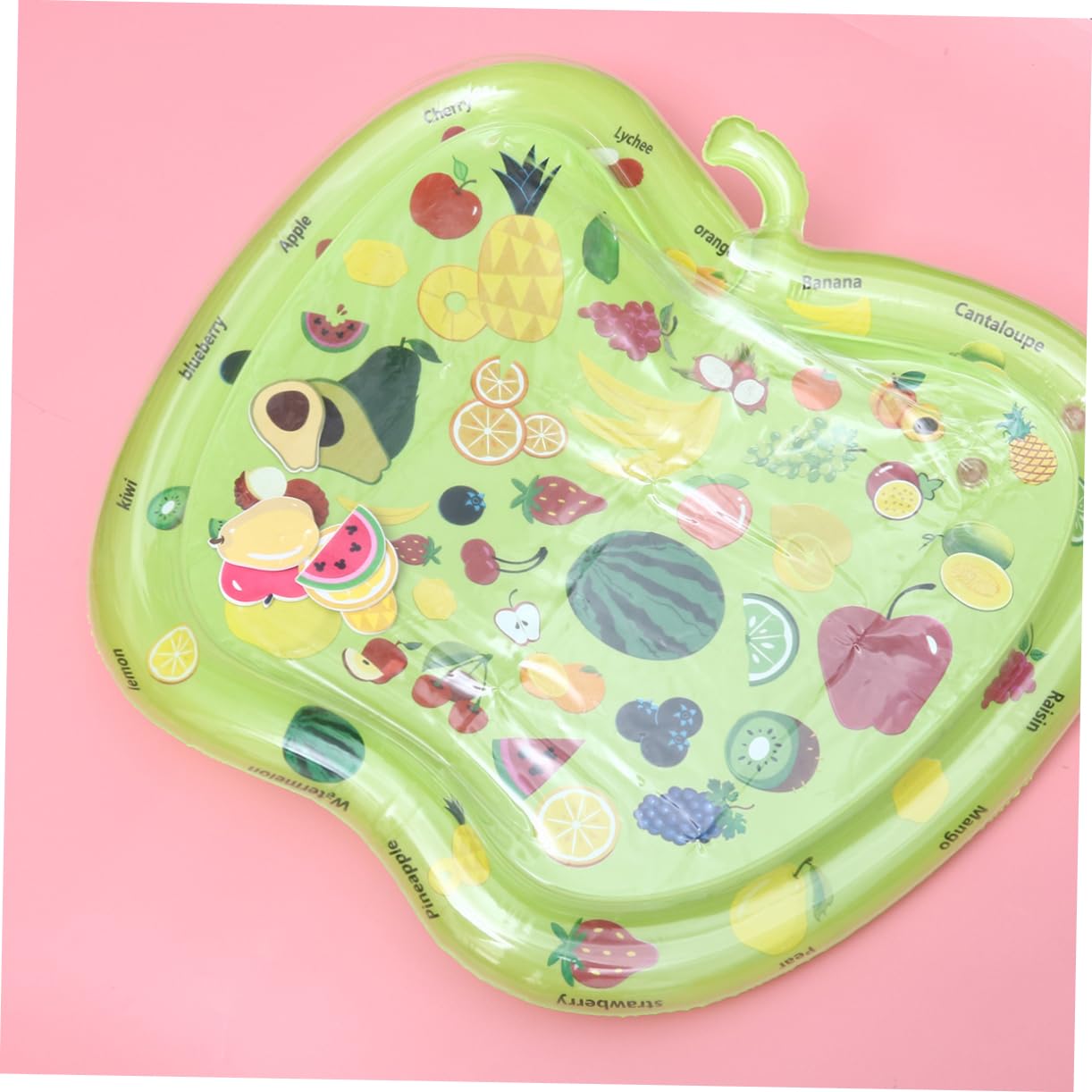**HEMOTON Inflatable Water Play Mat - Floating Pool Cushion for Kids, Durable Fruit Design Outdoor Play Pad (Green) - Perfect for Swimming Pools, Lakes, and Beach Fun**