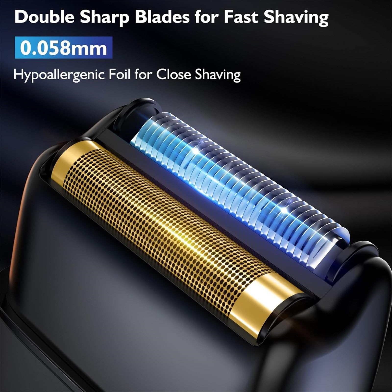 Men's Electric Razor - 3-Speed Adjustable Foil Shaver with LED Display | Rechargeable & Waterproof Beard Trimmer for Face, Head & Body Shaving | Perfect Grooming Gift for Men | Ideal for Travel, Home & Office Use