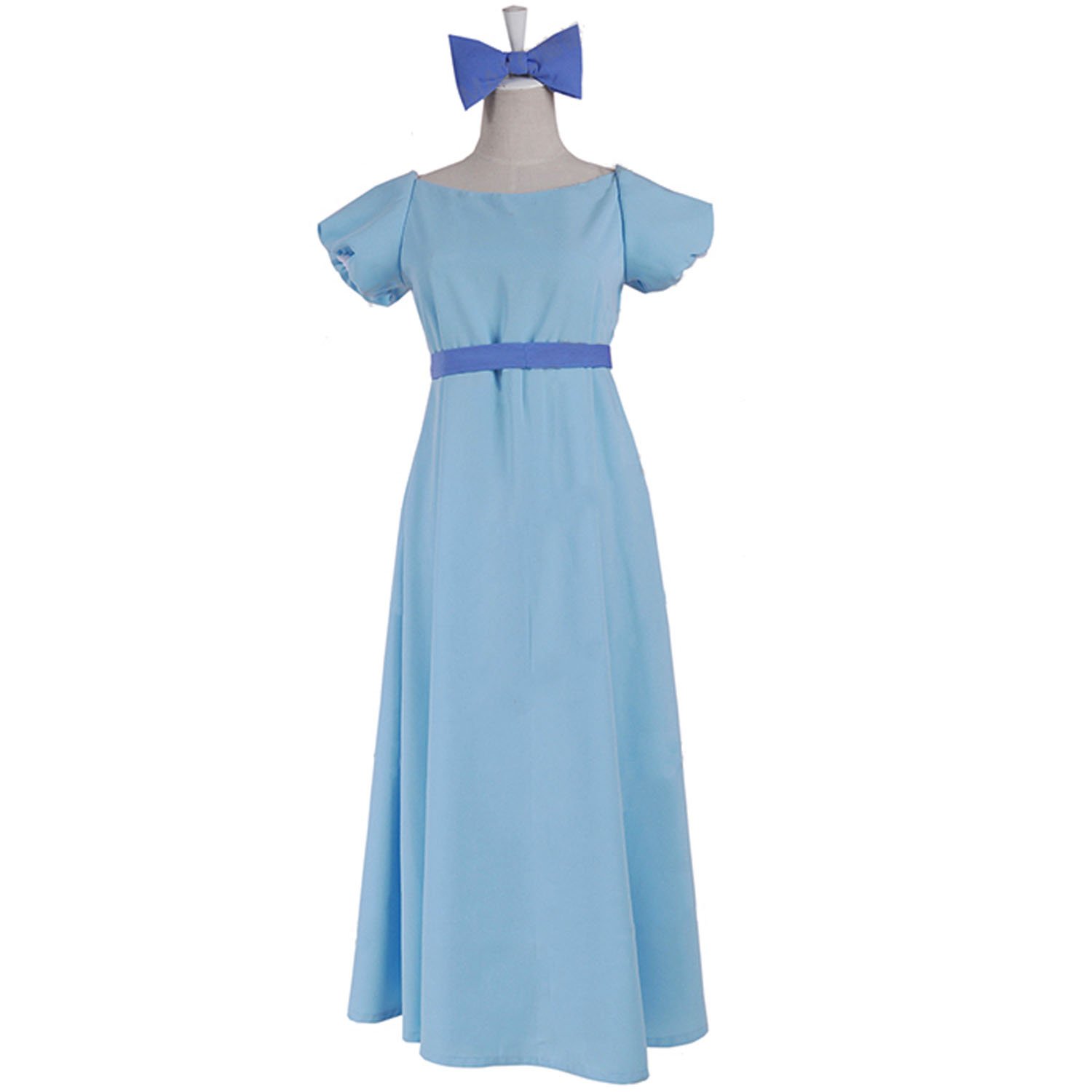 Anime Wendy Cosplay Lolita Blue Long Dress - Elegant Gothic Costume for Women & Girls | Perfect for Halloween, Cosplay Events & Themed Parties