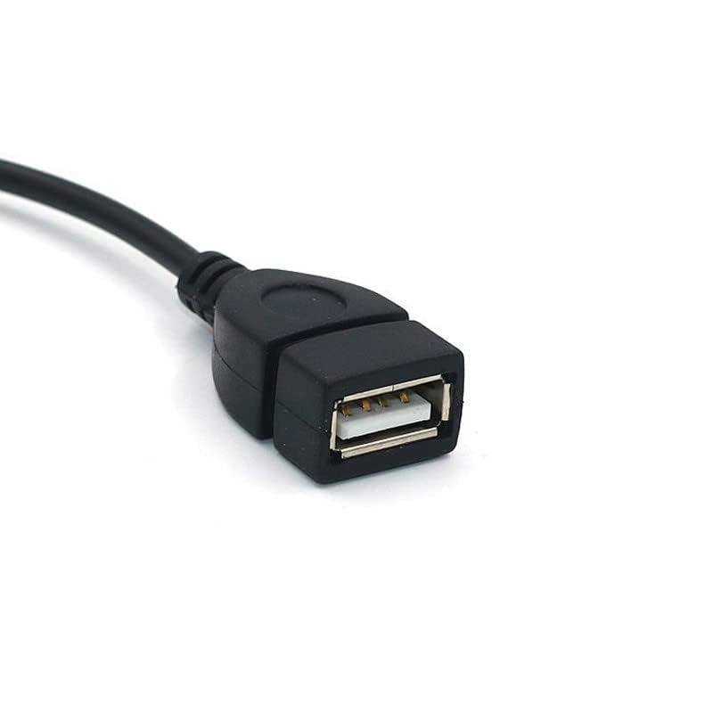 3.5mm AUX to USB A Female Car Audio Adapter Cable - Converts AUX to USB for Car Stereos, GPS, CD & DVD Players - Black | Perfect for Upgrading Car Audio Systems & Connecting Devices