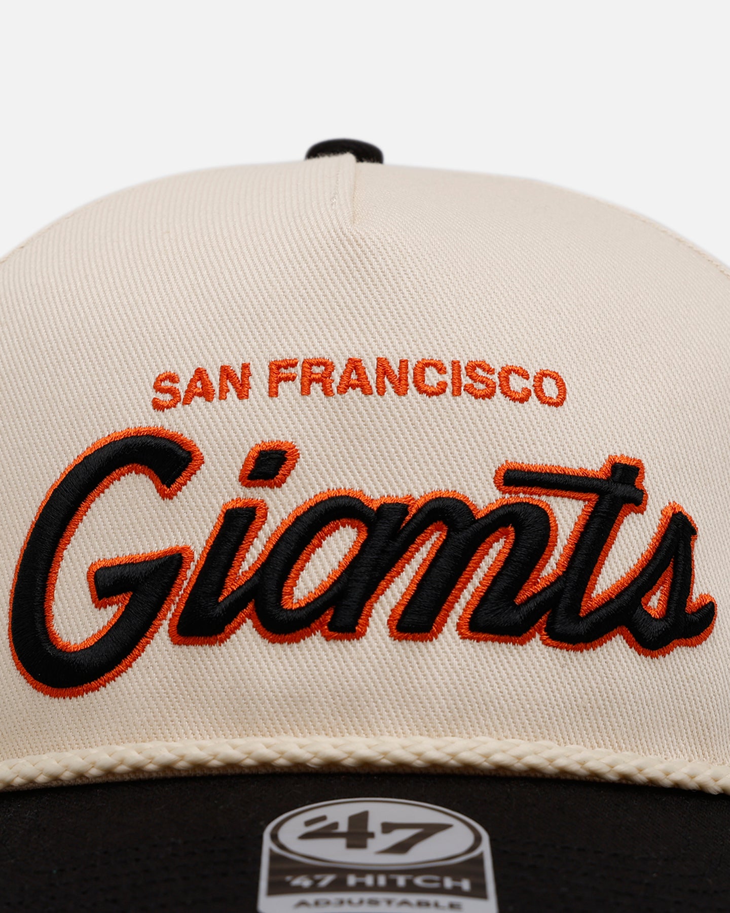 47 Brand San Francisco Giants MLB Opening Day Script Hitch Snapback Hat - Adjustable Baseball Cap for Men & Women - Perfect for Games, Fan Gear & Streetwear Fashion