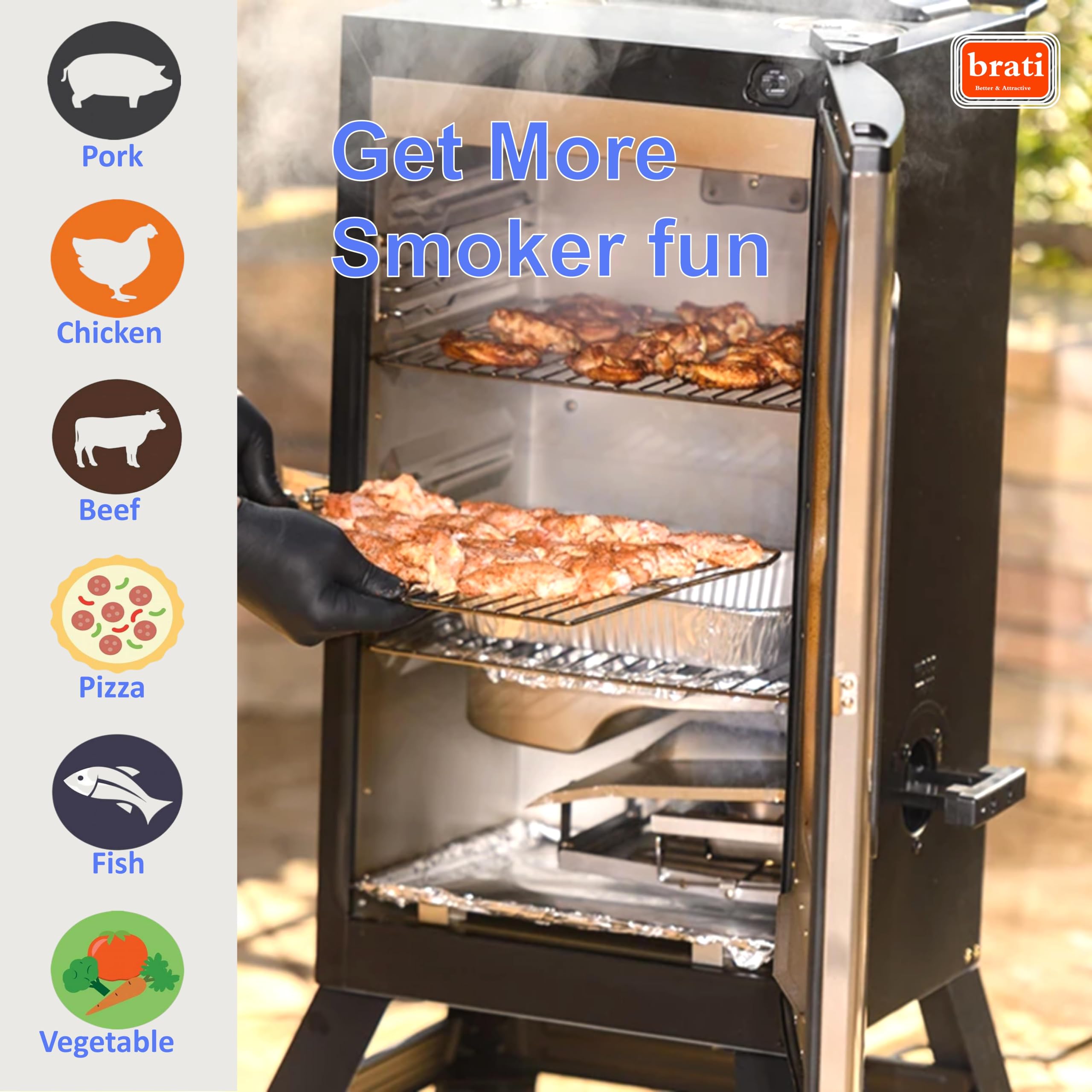 Masterbuilt 30-Inch Digital Electric Smoker Replacement Heating Element Kit - 800 Watt Compatible with Model MB20071117 (9907120011) - Perfect for BBQ, Smoking Meat, and Outdoor Cooking