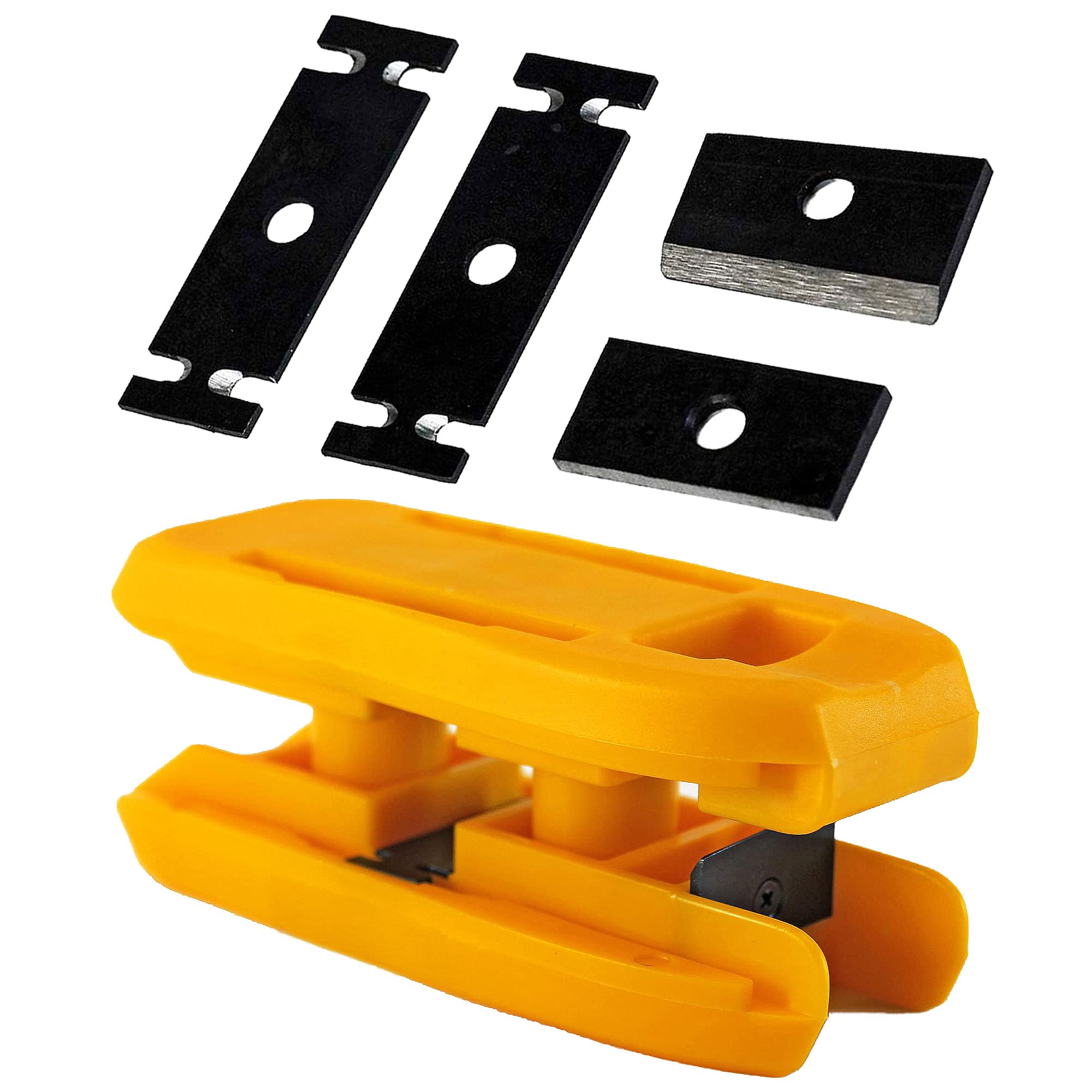 Furndiy 3-in-1 Edge Banding Trimmer with Spare Knives Set - Professional Edgebanding Cutter & Melamine Trimmer for Woodworking - Double Edge Trimming Tool for DIY Projects & Furniture Making - Made in USA - Perfect for Home Renovation & Cabinet Repair