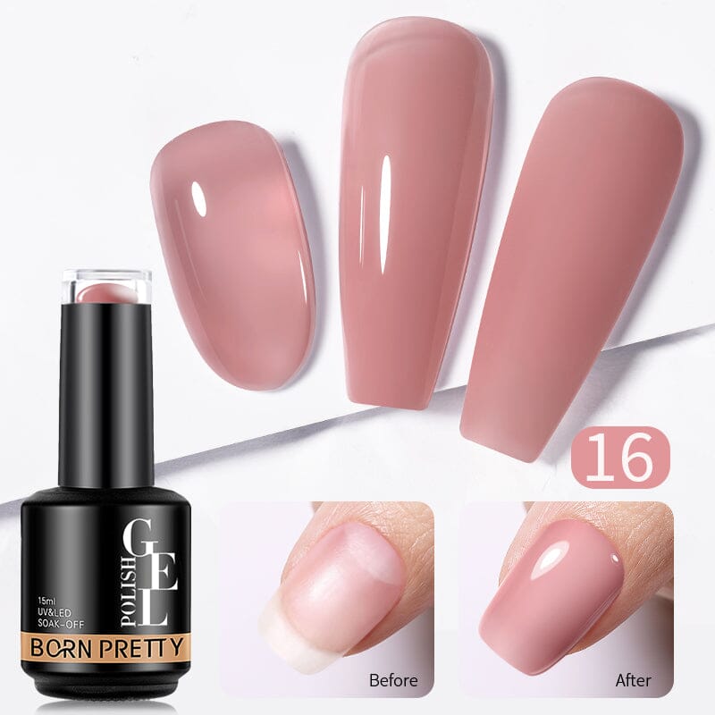 BORN PRETTY 15ml Rubber Base Gel - Long-Lasting Nail Strengthener for DIY Manicures & Professional Nail Salons | Perfect for Gel Extensions & Nail Art