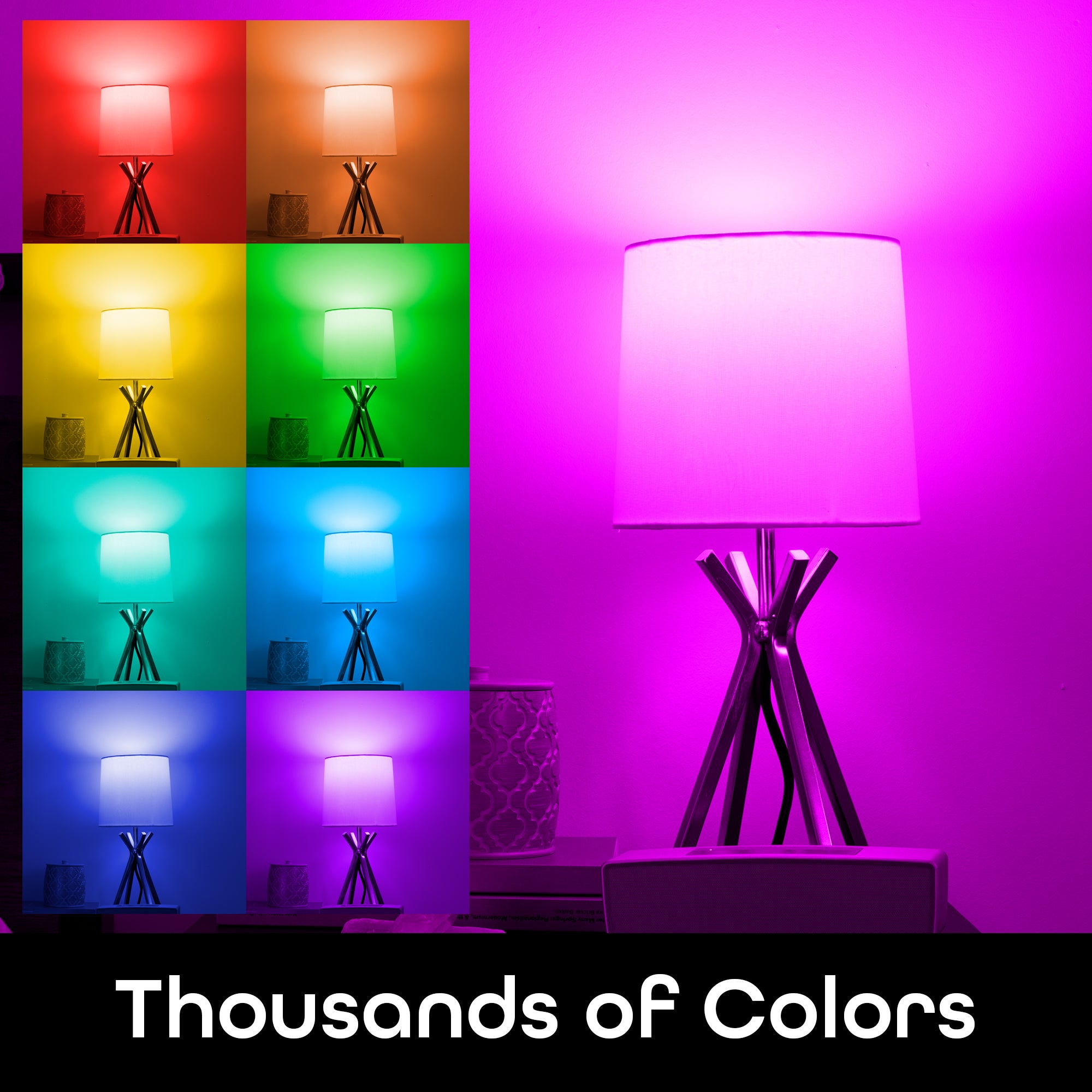 Geeni Prisma A21 Smart Bulb - Multicolor & Warm White LED Light Bulb (1 Pack) for Home, Bedroom, Living Room & Party Lighting | WiFi & App Control
