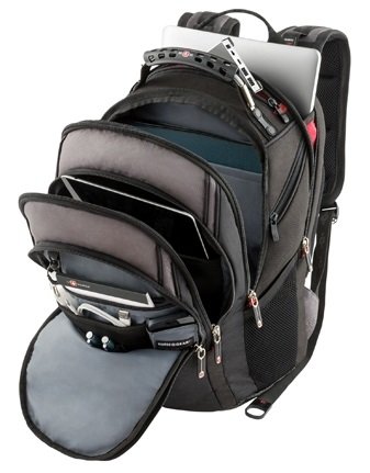 Wenger 28001010 Swissgear Update Laptop Backpack for MacBook Pro 15 Inch - Durable Travel & Business Computer Bag for Work, School & Commuting