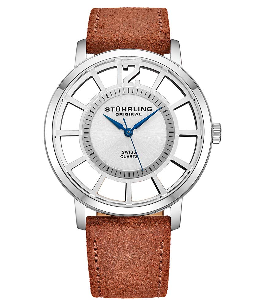 Silver Dial / Silver Case / Brown Leather Strap Silver Tang Buckle 2