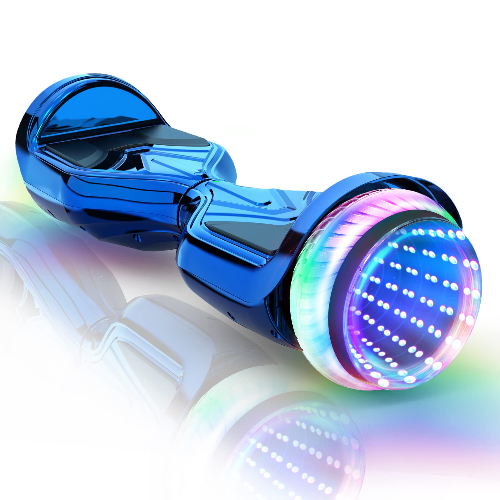 FLYING-ANT 6.5 Inch Hoverboard for Kids Ages 6-12 - Self Balancing Electric Scooter with Bluetooth Speaker, LED Lights & Flash Wheels - Perfect for Indoor/Outdoor Riding, Birthday Gifts & Teen Fun Activities
