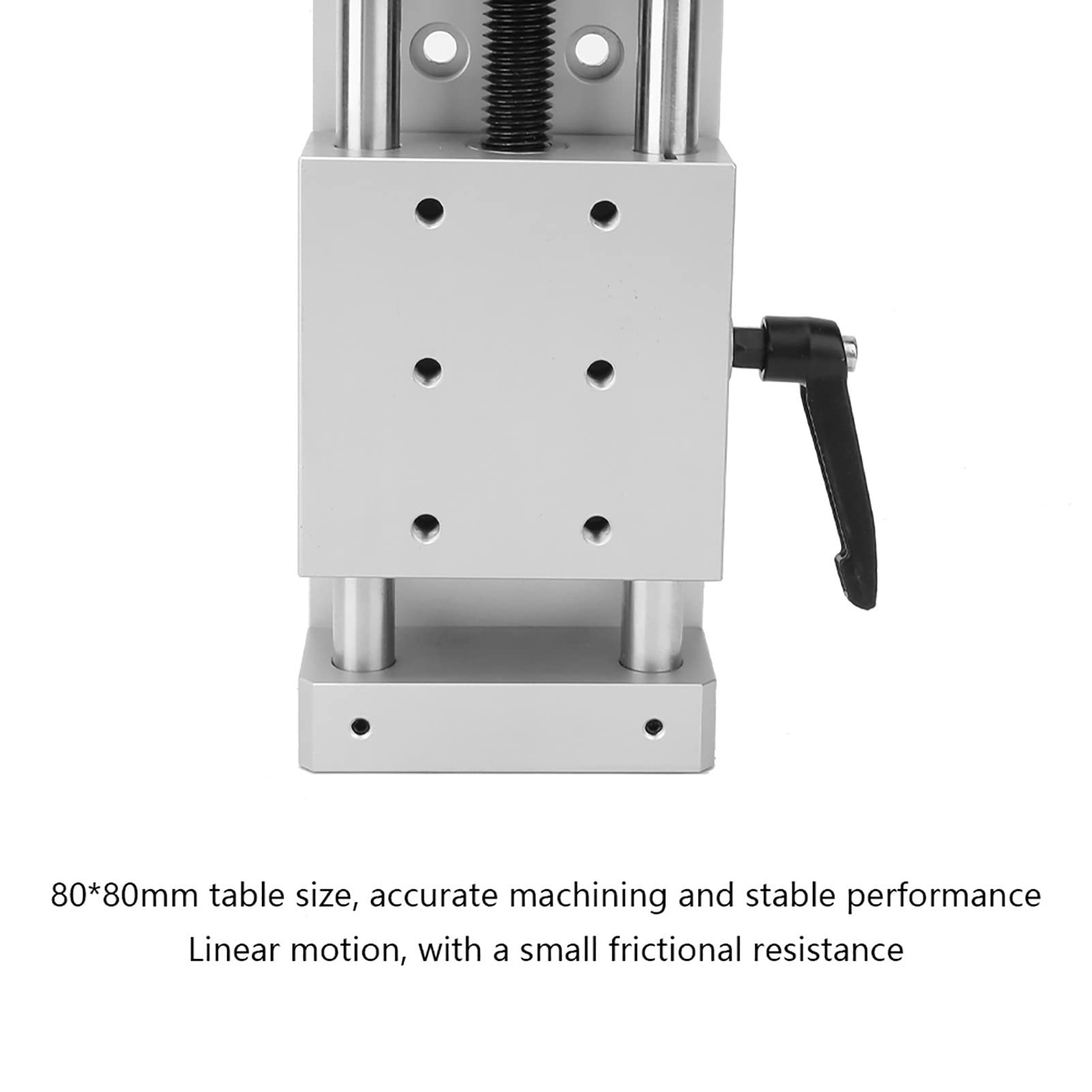 Aluminum Alloy Linear Stage Table KA80-1402-50 | Manual Sliding Table & Cross Linear Slide Rail for CNC Machines (50mm Travel) | Precision Positioning for Laser Cutting, 3D Printing & Industrial Automation