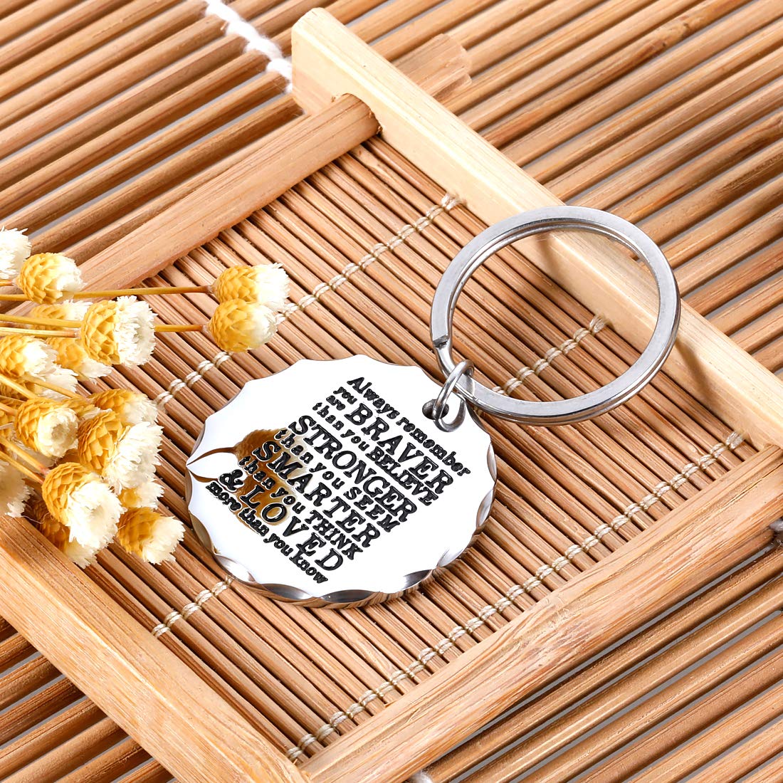 Arovene Inspirational Keychain - Motivational Gifts for Teen Boys & Girls, Christmas Stocking Stuffers, Graduation & Birthday Presents for Son/Daughter - Perfect for Daily Encouragement & Friendship Tokens