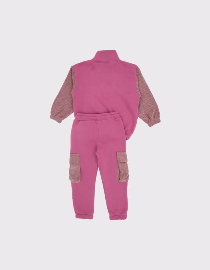 Kids Velvet Pocket Detail Jogger Set - Soft & Stylish Loungewear for Boys & Girls - Perfect for Playtime, School & Home Comfort