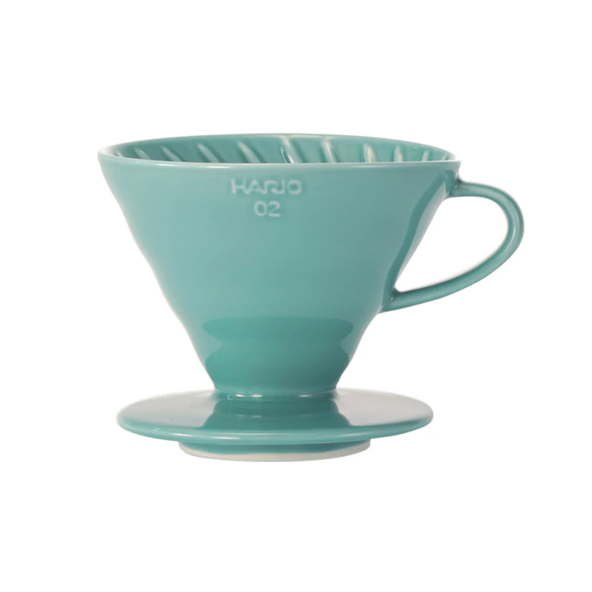 Hario V60 02 Ceramic Coffee Dripper - Premium Turquoise Green Pour Over Coffee Maker for Specialty Brewing | Perfect for Home, Office & Cafe Use