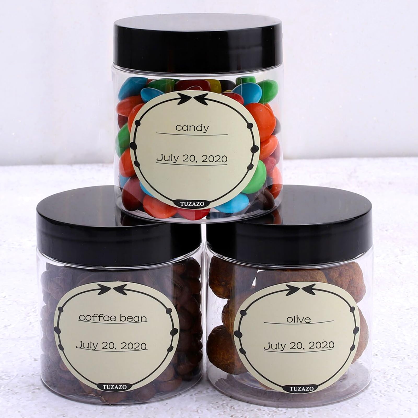 36 Pack 4 Oz BPA-Free Plastic Jars with Lids & Labels - Clear Round Empty Cosmetic Containers for Lotion, Cream, Ointment, Body Butter - Perfect for DIY Beauty Products, Travel Storage & Slime Making (36 Count)