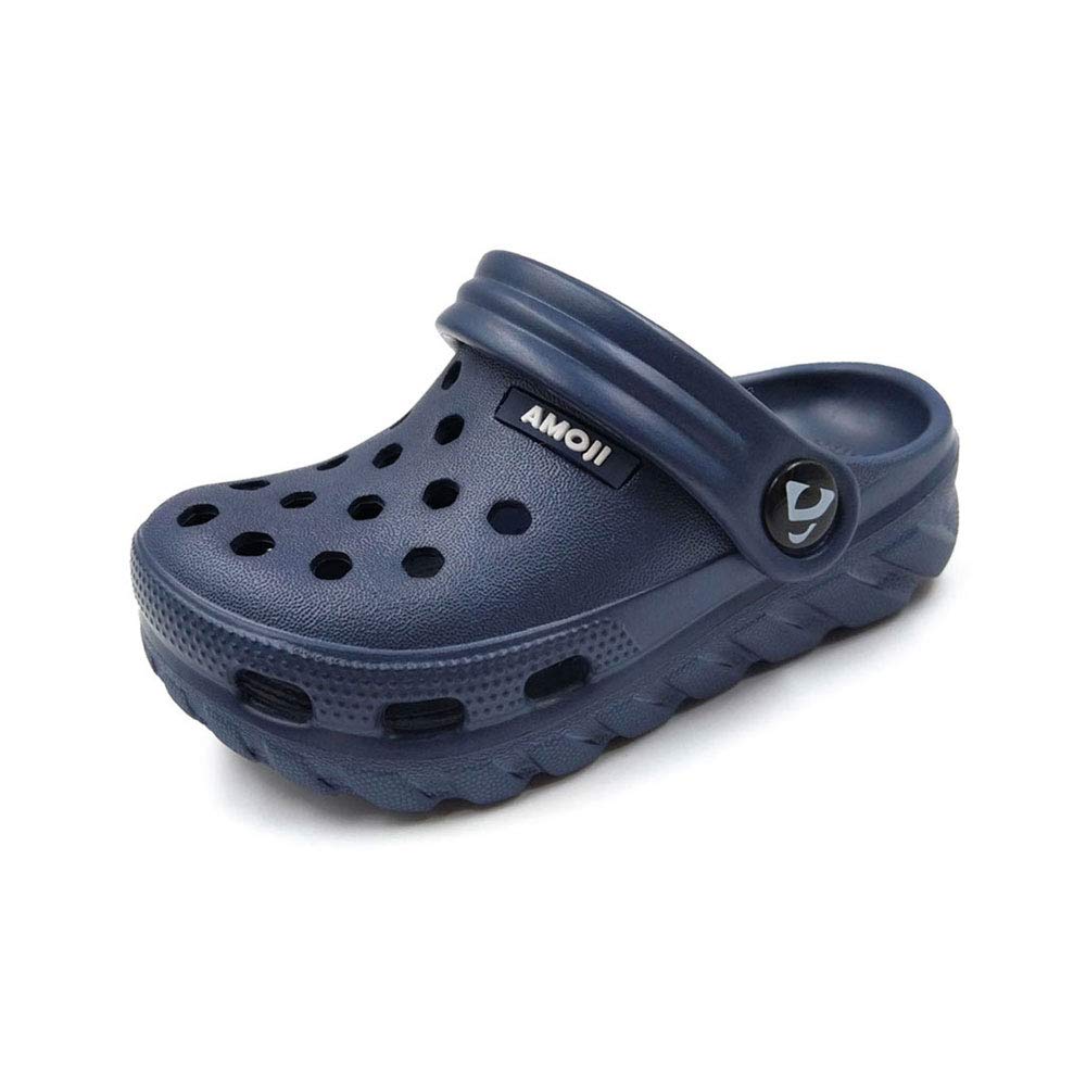 Amoji Kids Garden Clogs - Slip On Waterproof Shoes for Boys & Girls - Perfect for Outdoor Play, Beach, Pool & Backyard Activities