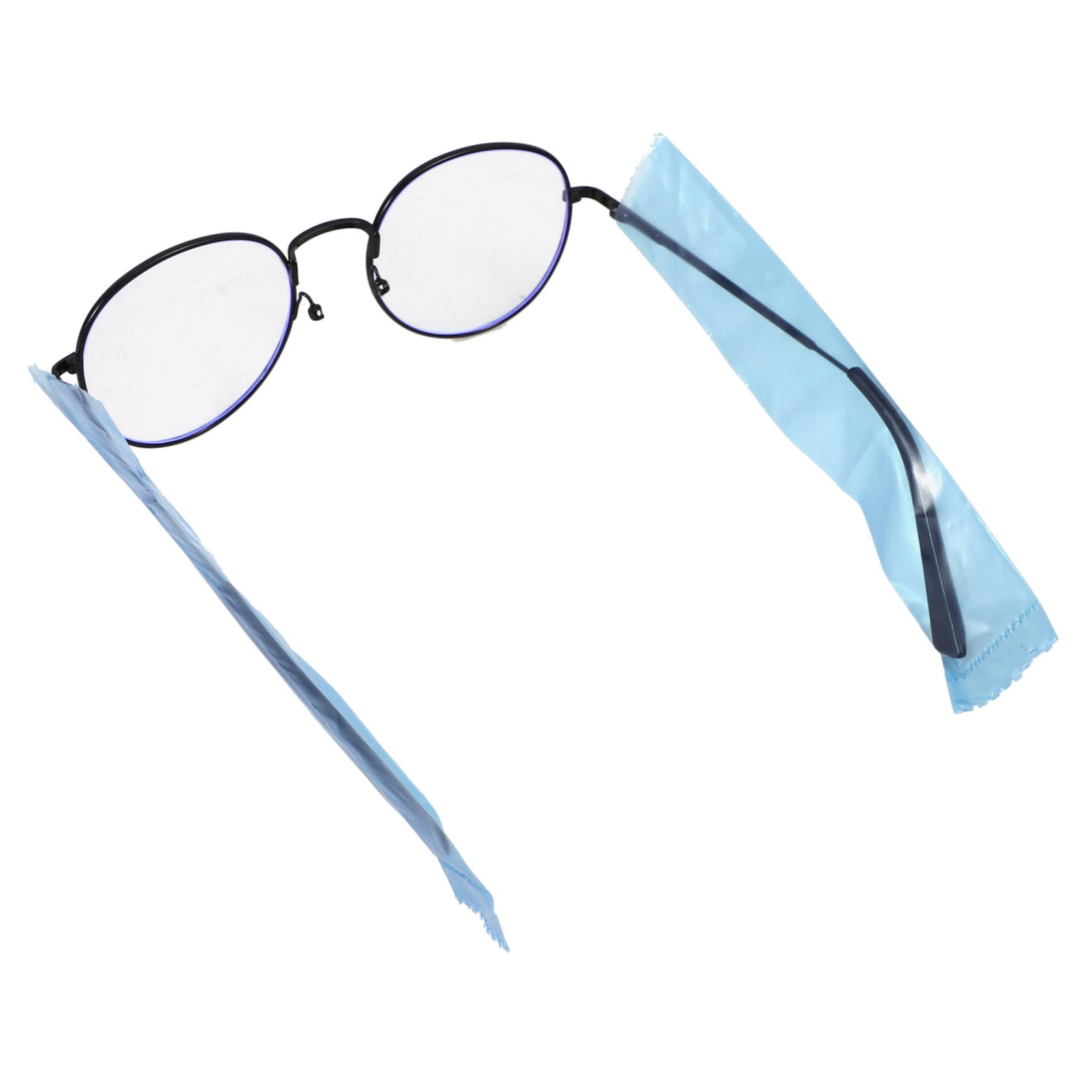 Outanaya 3 Rolls Perm Glasses Cover - Eye Silhouette Hair Color Protection Grips, Extender Glasses Holder & Stand for Salon, Beauty Shops, and Home Hair Styling