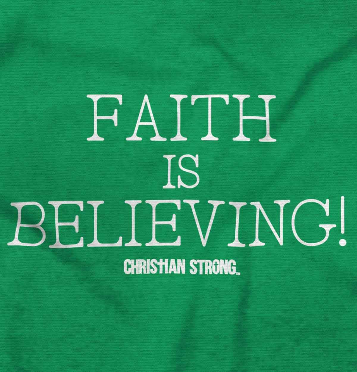 Faith is Believing Christian Love Women's Crewneck Sweatshirt - Comfortable Religious Apparel for Church, Bible Study & Everyday Wear