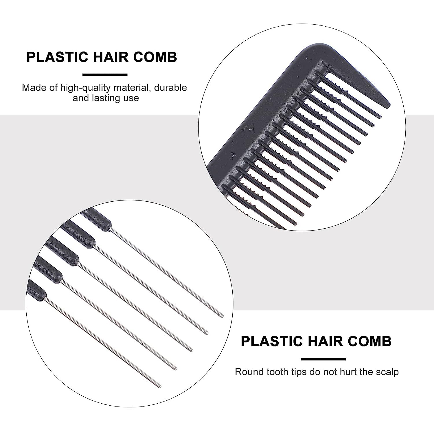 ZAUKY Metal Prong Hair Pins - 2 Pack Hair Clips for Women, Secure Hold Hair Accessories for Styling, Updos & Braids - Perfect for Home, Salon & Wedding Hairstyles