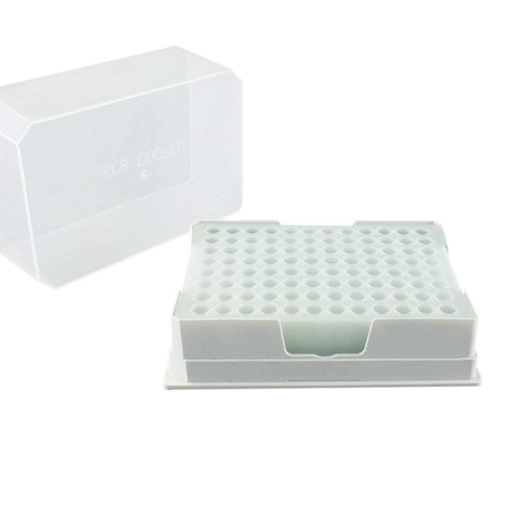 PCR Cooler Iceless Cold Pack for 0.2ml & 0.5ml Centrifuge Tubes & 96-Well PCR Plates - Maintains 4℃ Temperature for Lab Experiments & Sample Storage