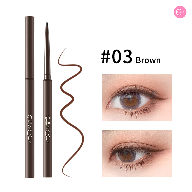 GELLA'S Ultra Fine Matte Eyeliner Pencil - Waterproof & Smudge Proof - Precise Winged Eyeliner for Professional Makeup - Perfect for Daily Use, Parties and Special Occasions