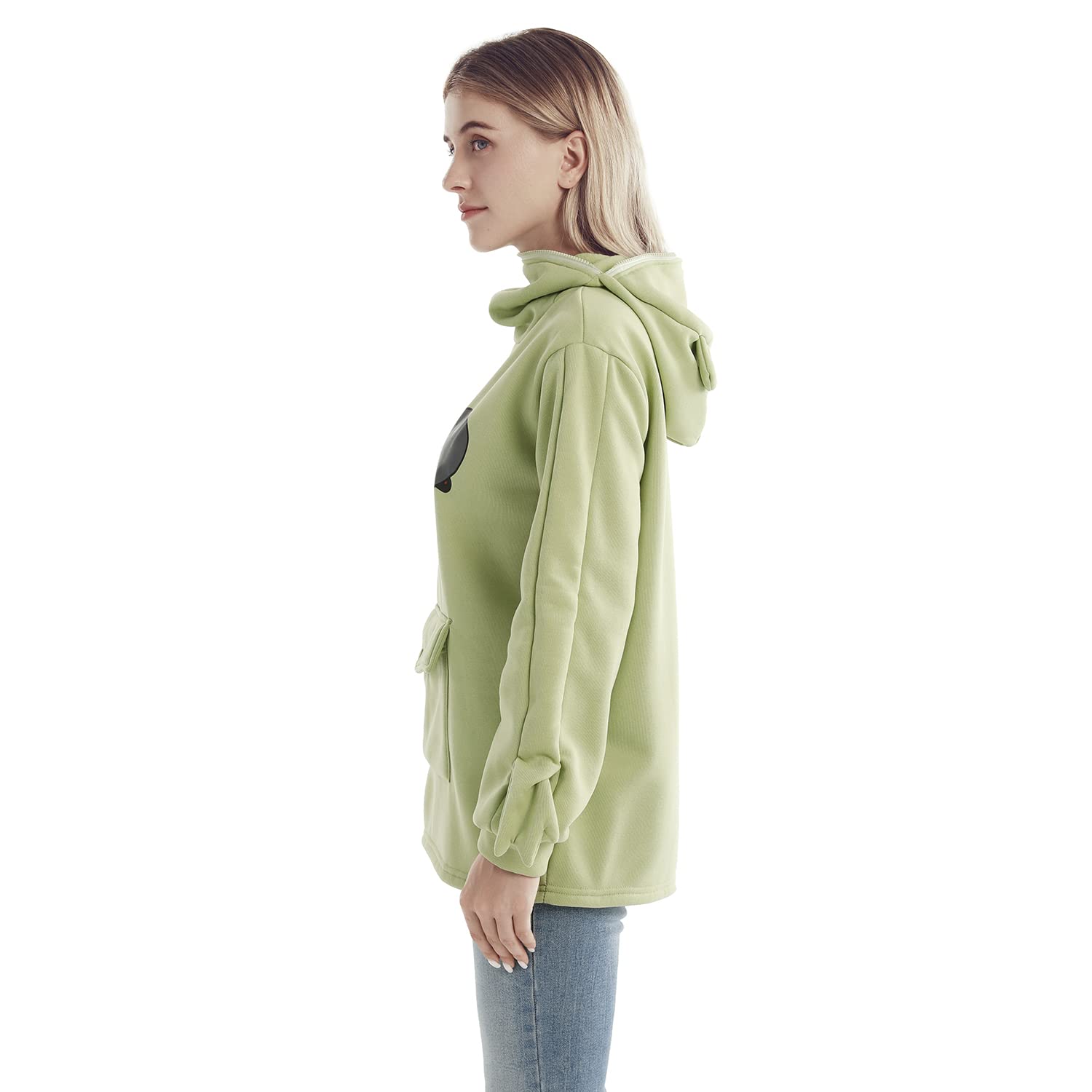 RGOSME Cute Frog Hoodie for Women & Teen Girls - Oversized Graphic Pullover Sweatshirt, Cosplay Costume, Casual Streetwear | Perfect for Halloween, Anime Conventions & Everyday Fashion