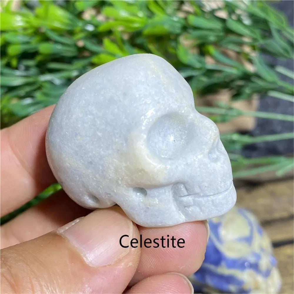 Natural Black Tourmaline Obsidian Crystal Skull - Bloodstone Healing Stone for Reiki, Meditation & Energy Work - Unique Mineral Cranium Decor for Home, Office or Sacred Space