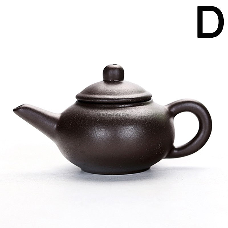 Premium Yixing Purple Clay Mini Teapot - Authentic Chinese Handmade Ceramic Teapot for Gongfu Tea | Perfect for Home, Office & Gift Giving