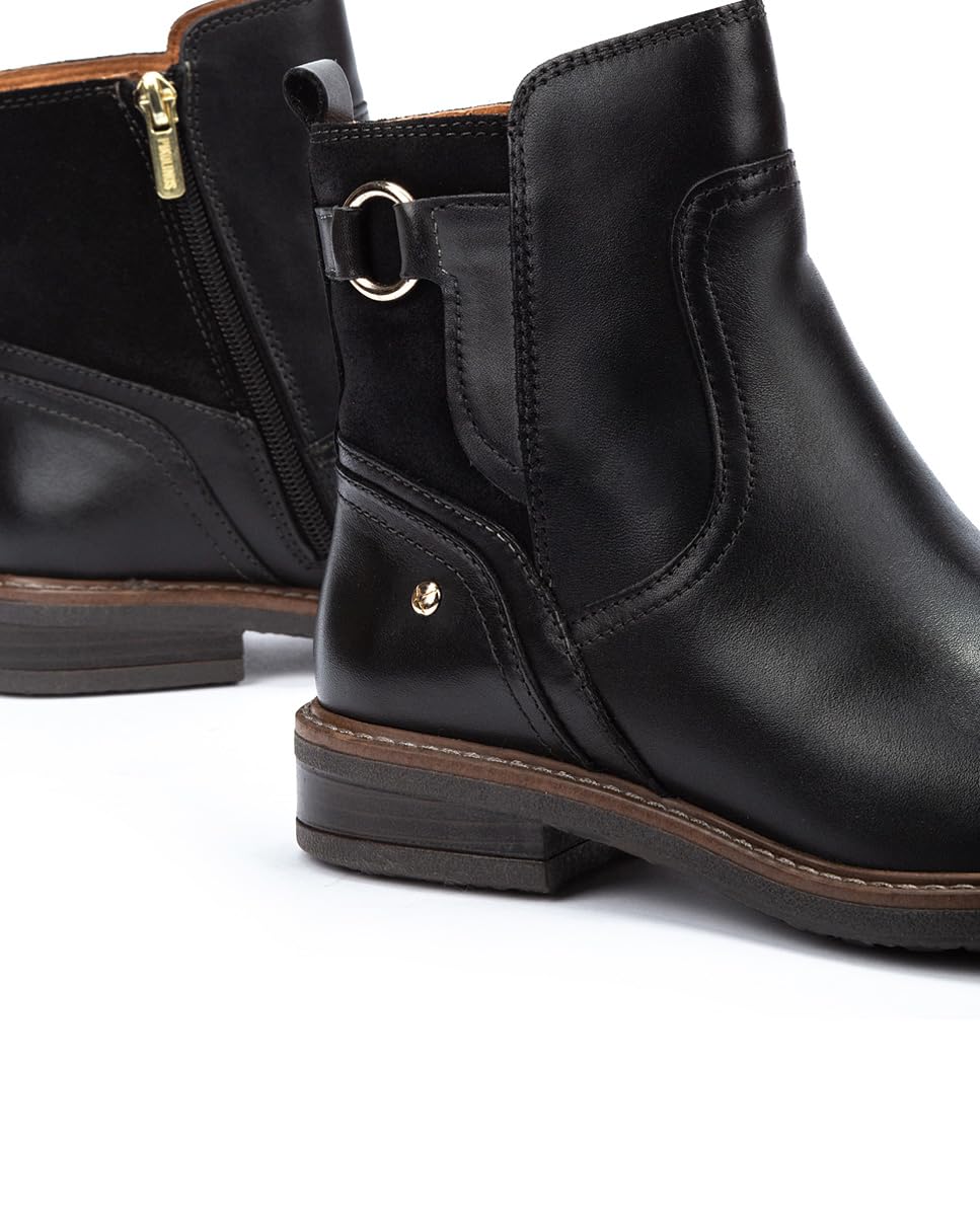 PIKOLINOS Women's Leather Flat Ankle Boots - Aldaya Style Comfortable Casual Shoes for Walking, Work & Everyday Wear
