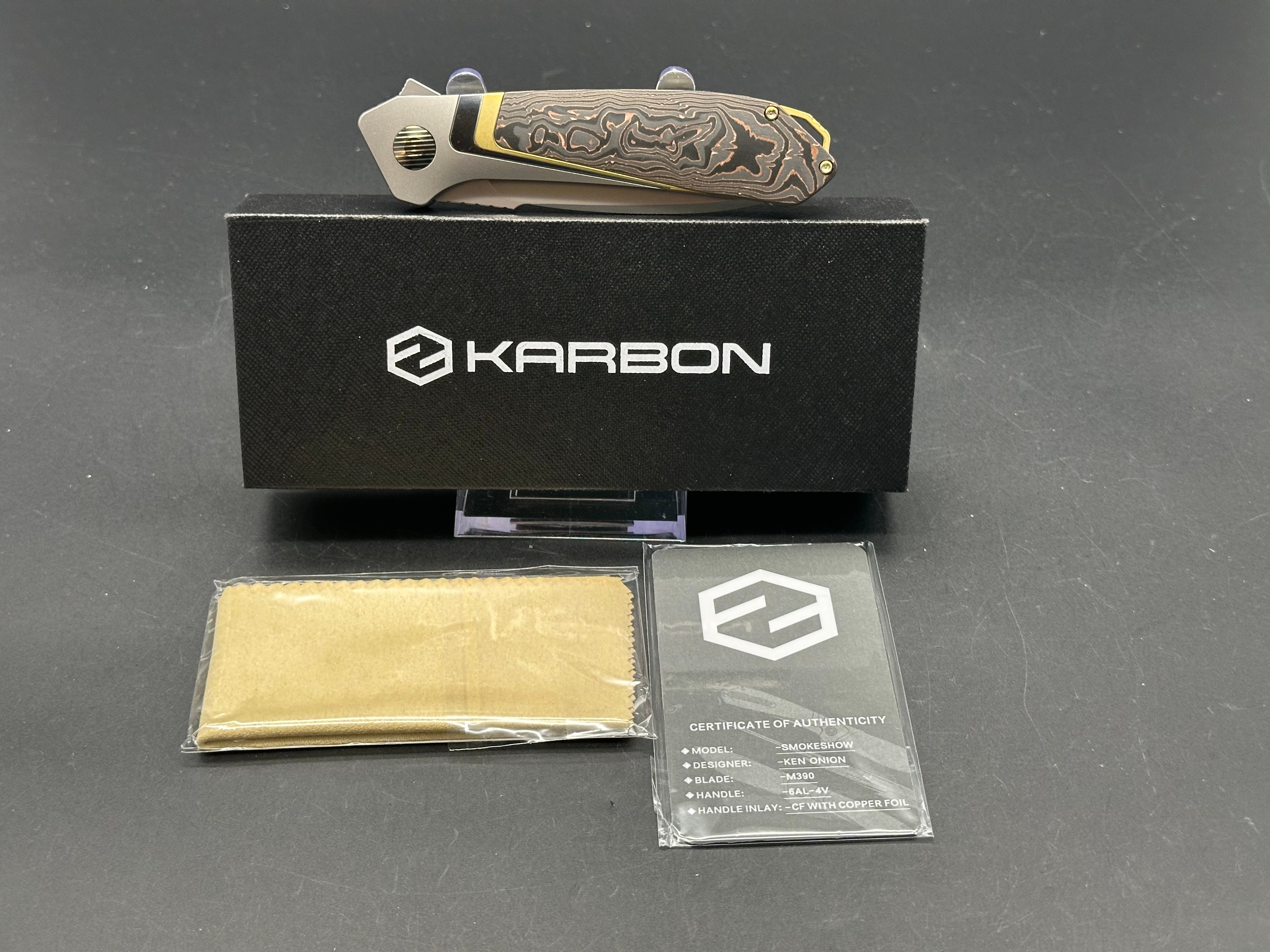 Premium Karbon Knives Smokeshow Collection - High-Performance Kitchen Knives Set for Professional Chefs & Home Cooking - Perfect for Slicing, Dicing, and Food Preparation