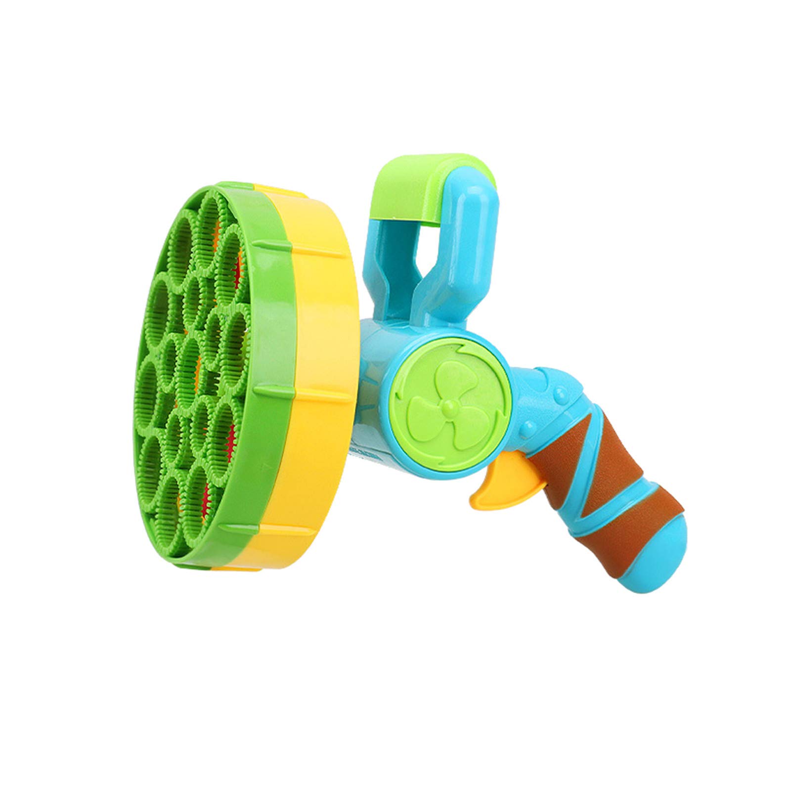 Battery Powered Bubble Maker Machine - 2 in 1 Automatic Electric Bubble Blower for Outdoor Parties, Kids Play & Backyard Fun