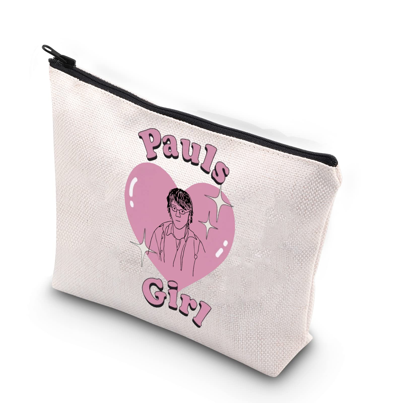 The Riddler Zipper Pouch Makeup Bag - Dano Nation Paul's Girl Fandom Gift, Beige Cosmetics Organizer for Travel & Daily Use