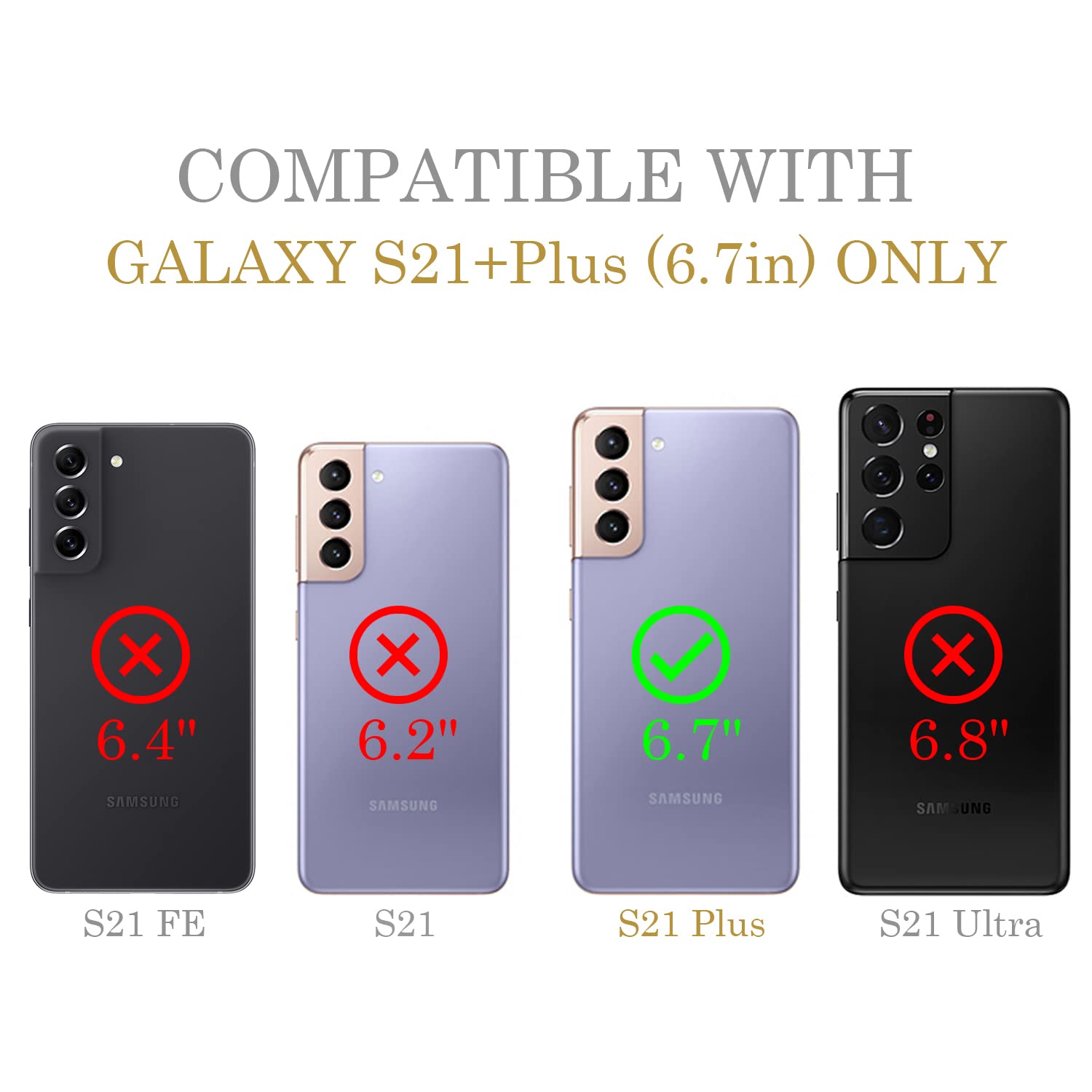 Shockproof Clear Slim Hard PC Case for Samsung Galaxy S21 Plus 6.7 Inch (2021) - Retro Game Design | Protective Phone Cover for Everyday Use, Work & Travel