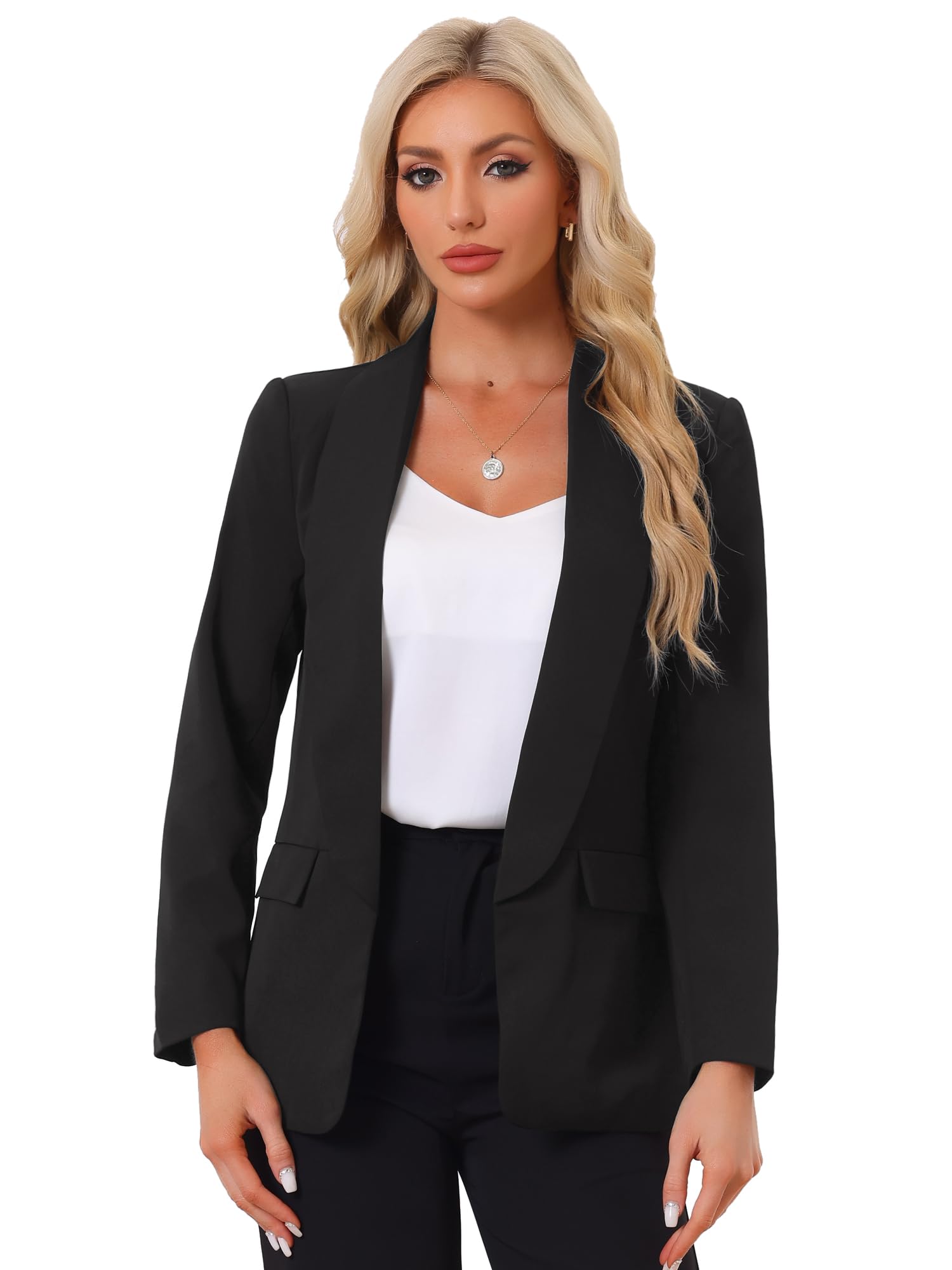 Allegra K Women's 2024 Casual Blazer - Office & Work Wear