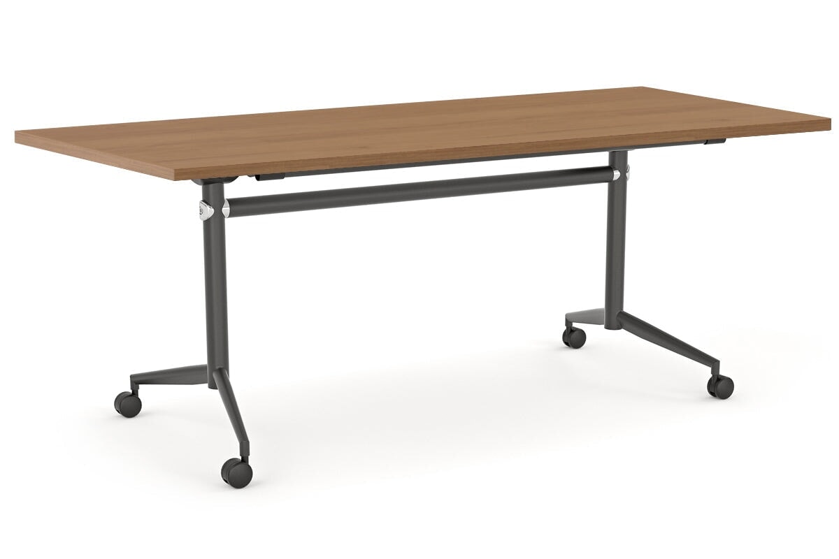 Flip Top Folding Conference Table - 1200L x 700W Mobile Meeting Room Desk - Perfect for Office, Classroom & Event Spaces