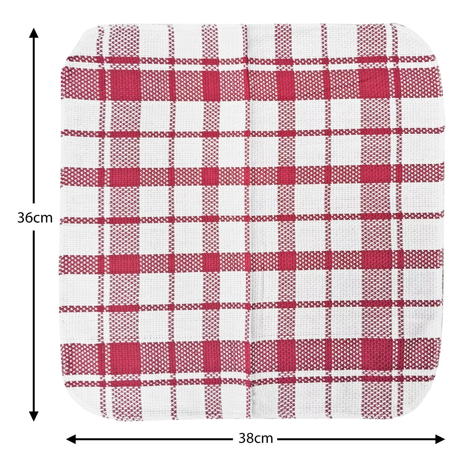 Premium Riggs Oxford Check Dish Cloth Set - 100% Cotton Absorbent Kitchen Towels for Washing Dishes, Cleaning & Drying - Classic Plaid Design for Farmhouse, Rustic & Modern Kitchens