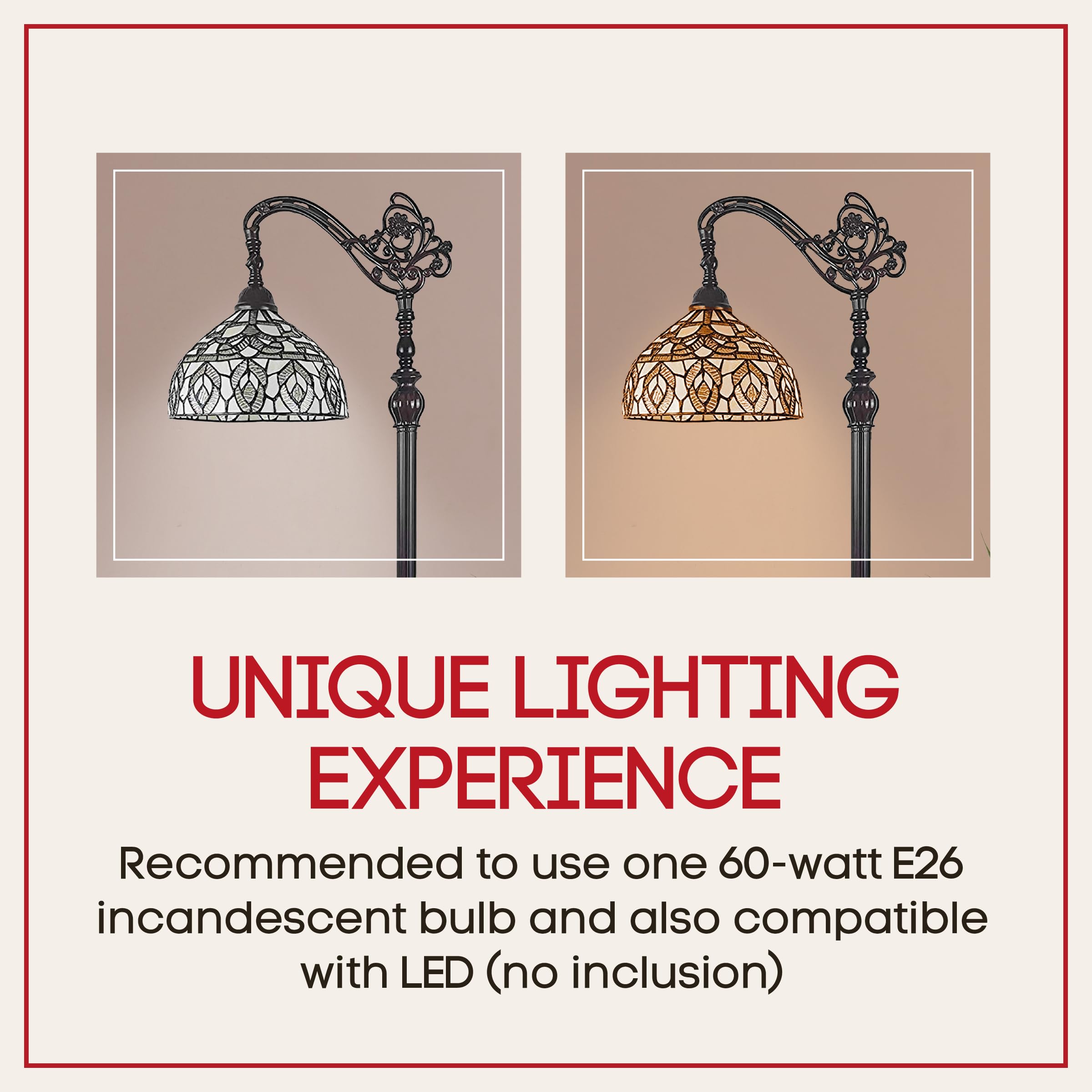 Amora Tiffany Floor Lamp - 62