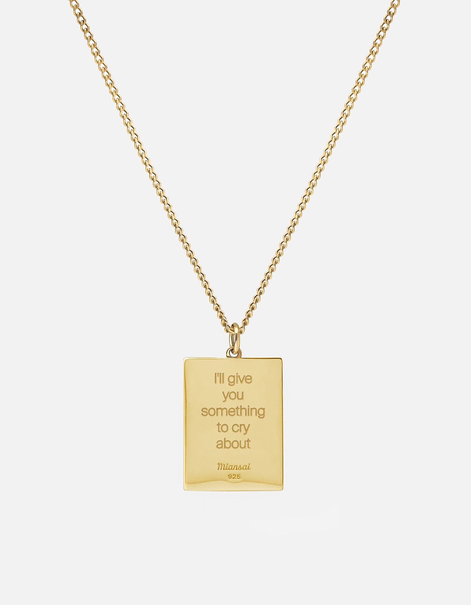 Got It From My Momma Gold Vermeil Pendant - Elegant Jewelry Gift for Mother's Day, Birthday & Special Occasions
