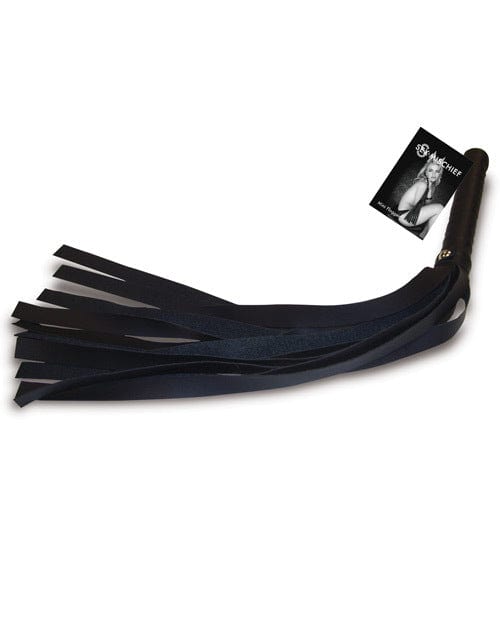 Sex & Mischief Mini Flogger - Premium Leather BDSM Toy for Sensual Play, Spanking & Couples Bonding - Perfect for Bedroom Fun, Roleplay & Adult Games