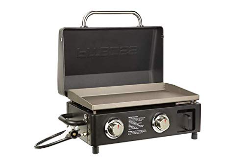 PIT BOSS PB2BSPD 2-Burner Portable Gas Griddle - Compact Tabletop Design for Outdoor Cooking, Camping & Tailgating - Black