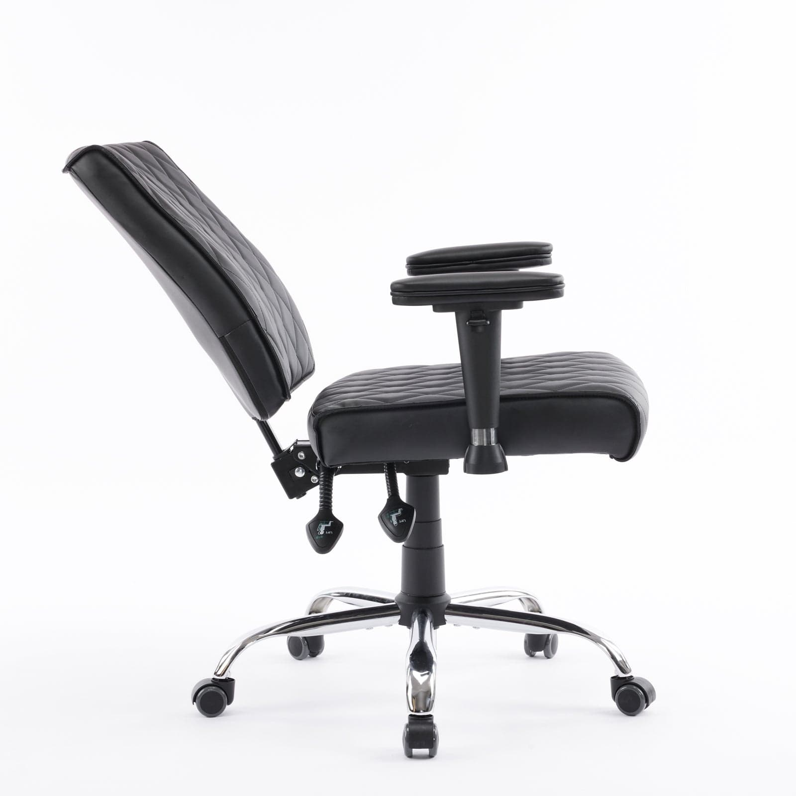 Delia Manicure Nail Salon Chair - Adjustable Pedicure Spa Stool with Wheels for Salon & Home Use - Perfect for Nail Technicians & Beauty Professionals