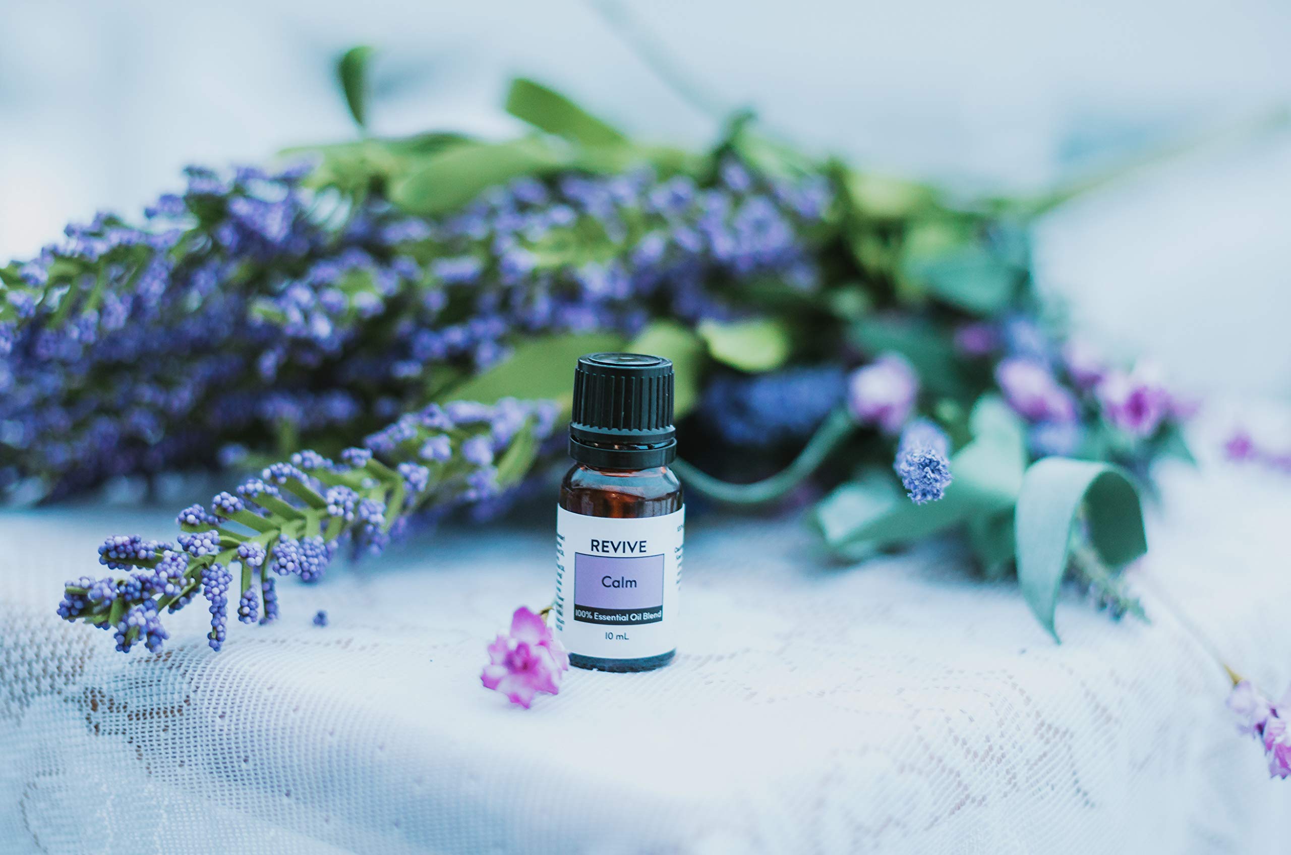 REVIVEEO Calm Essential Oil Blend - 100% Pure Therapeutic Grade Aromatherapy Oil for Diffusers, Humidifiers, Massage, Skin & Hair Care - Perfect for Relaxation, Stress Relief & Spa Nights at Home