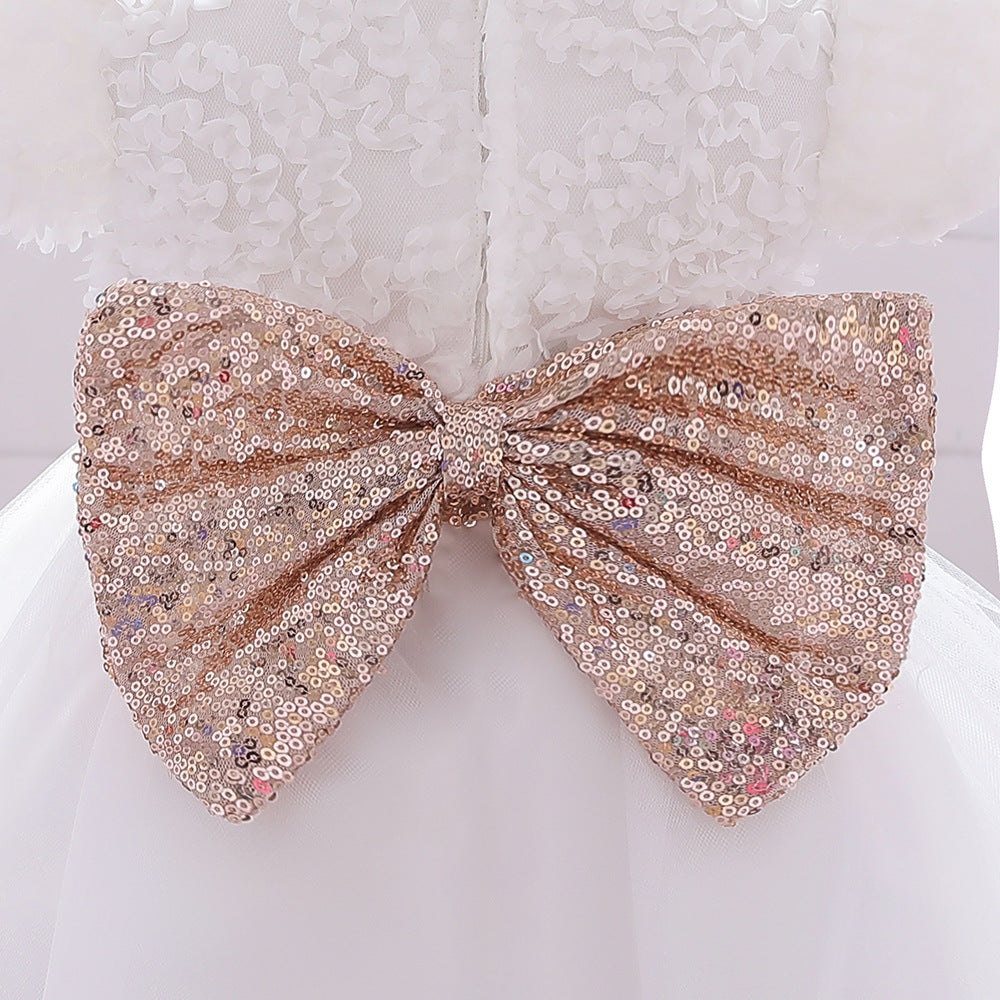 Baby Girls Birthday Party Dresses - Cute Bow Fluffy Formal Princess Gown for Infants & Toddlers | Perfect for 1st Birthday, Christening, Photo Shoots & Special Occasions
