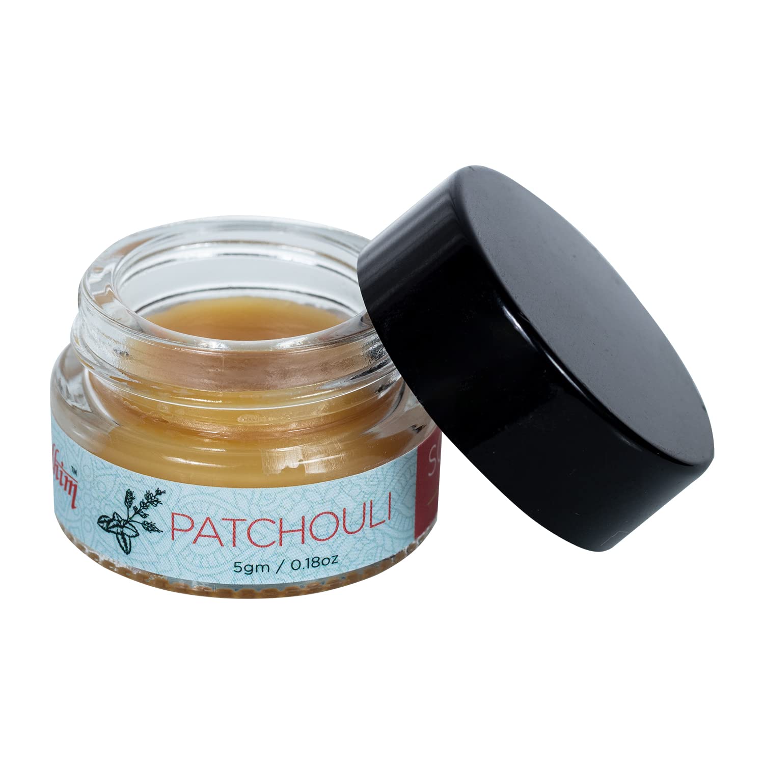 Premium Patchouli Solid Perfume Wax - Travel-Friendly Pocket Size with Long-Lasting Floral Scent (7 Hours) | Natural Beeswax Blend & Essential Oils | Perfect for On-the-Go, Office, Dates & Daily Wear - 5g