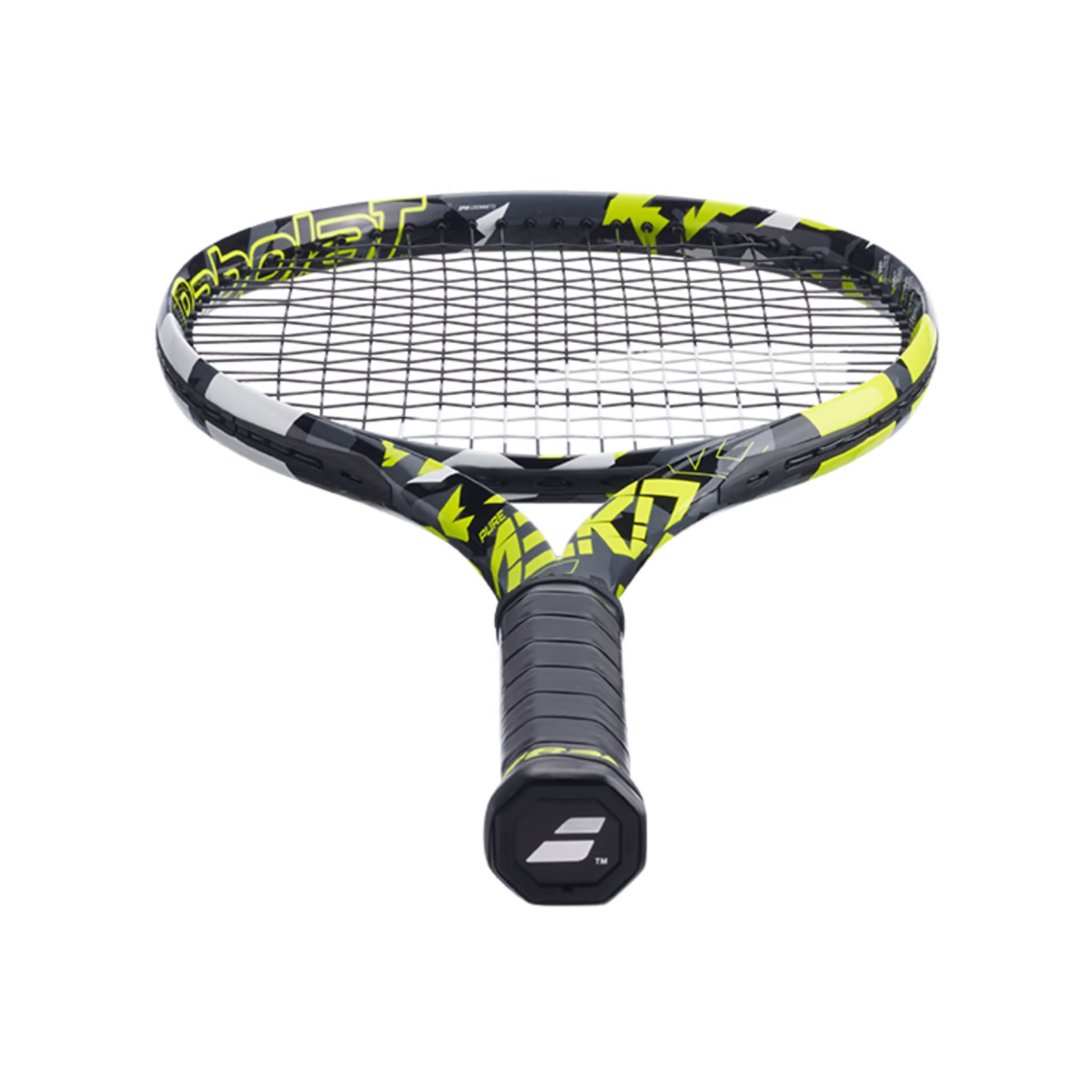 Babolat Pure Aero Unstrung Tennis Racquet | Grey/Yellow/White | Professional Tennis Equipment for Competitive Play & Training