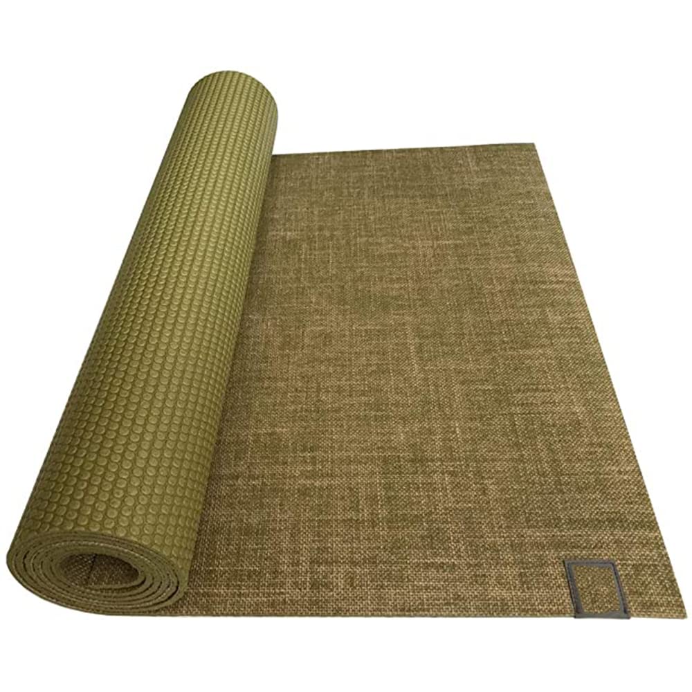 JSJFKERJHG Natural Organic Cork Yoga Mat - Eco-Friendly Buckwheat Exercise Mat, Lightweight & Portable for Yoga Classes, Home Workouts & Morning Meditation | Non-Slip Fitness Mat for Pilates, Stretching & Relaxation