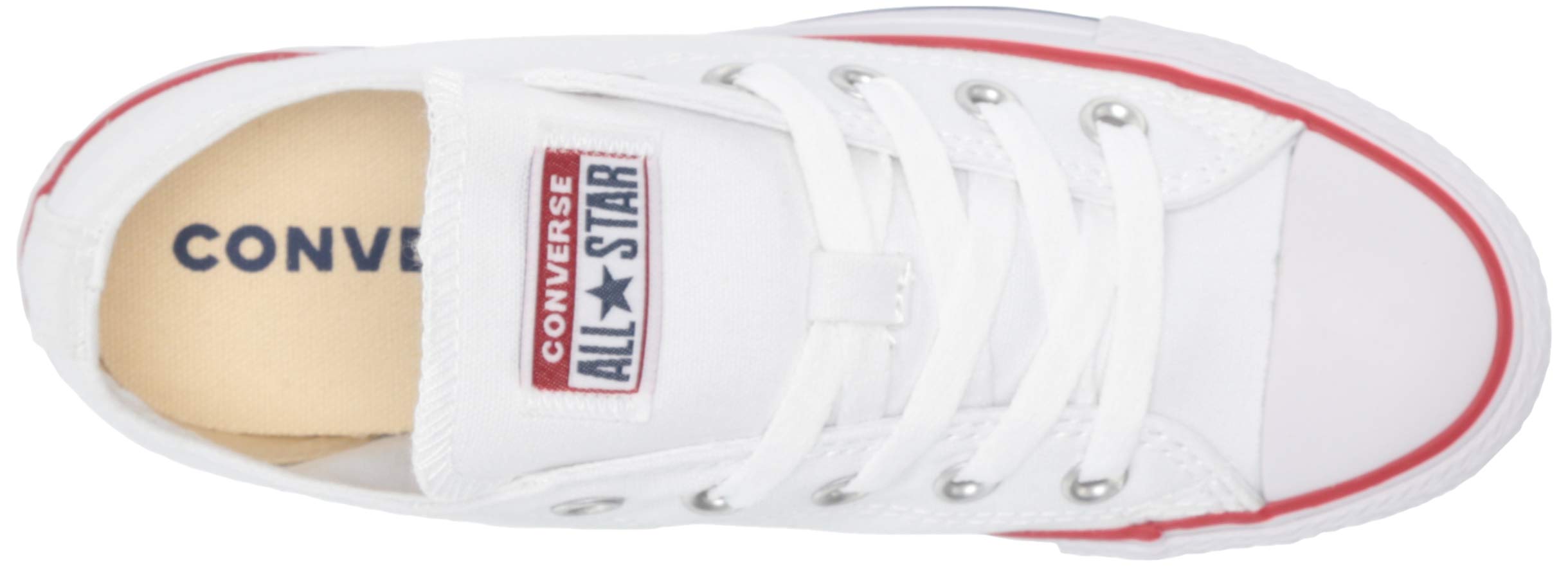 Converse Chuck Taylor All Star Low Top Sneakers - Men's Optical White Canvas Shoes for Casual Wear & Street Style | US Sizes Available