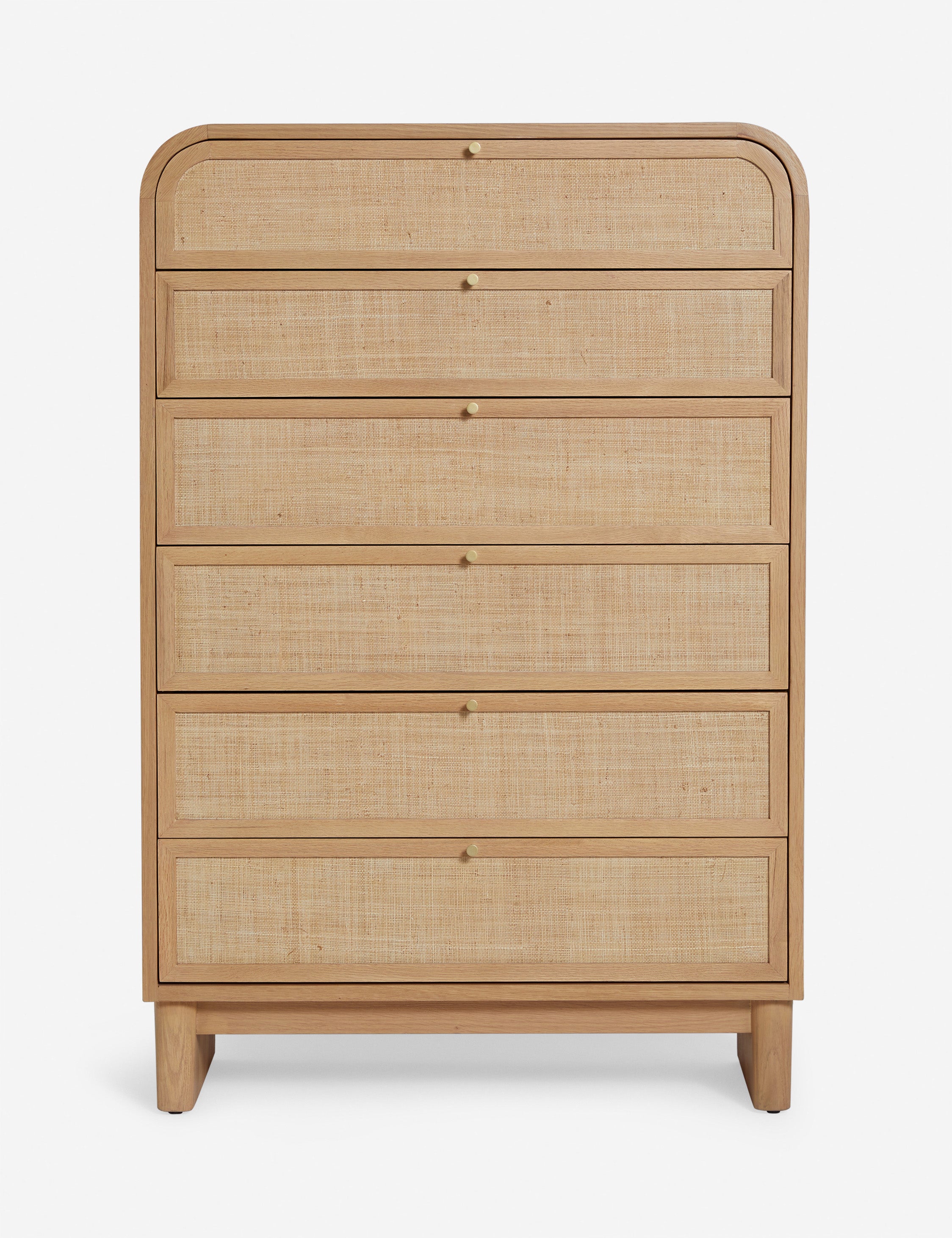 Stylish Suzette Tall Dresser - 6-Drawer Wooden Storage for Bedroom & Closet Organization | Perfect for Home Decor & Space Saving